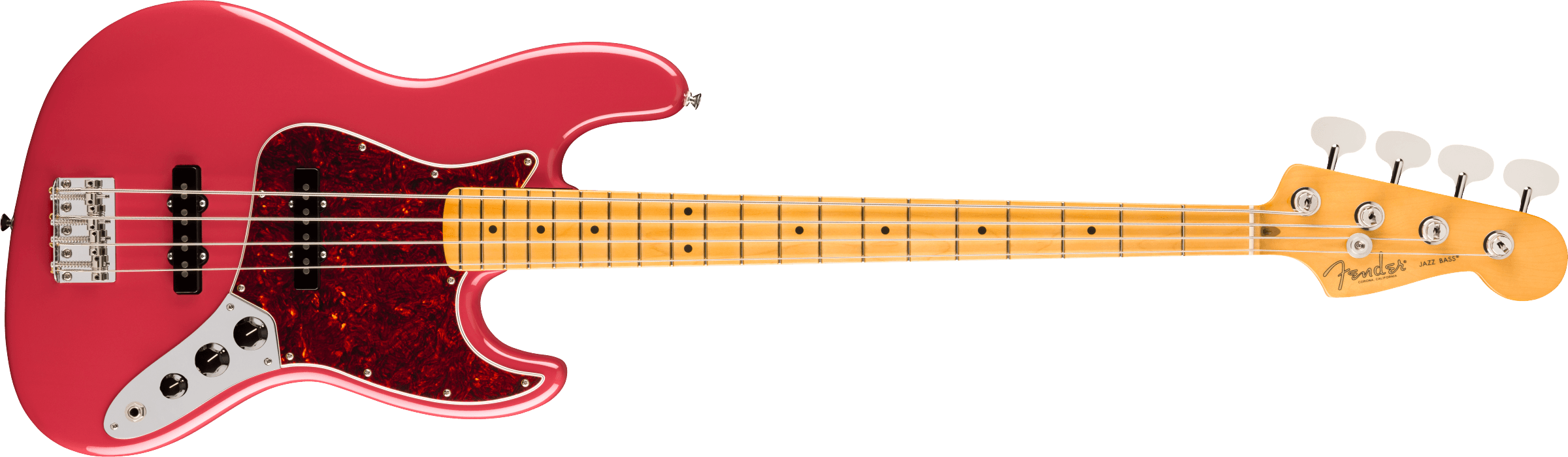 Fender - American Professional Classic Jazz Bass®, Maple Fingerboard, Faded Dakota Red - 019-8642-375