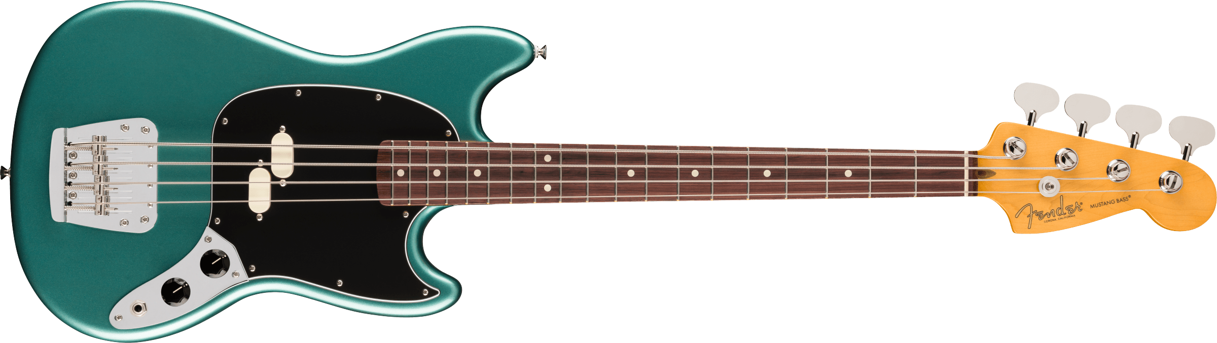 Fender - American Professional Classic Mustang Bass®, Rosewood Fingerboard, Faded Sherwood Green Metallic - 019-8650-374