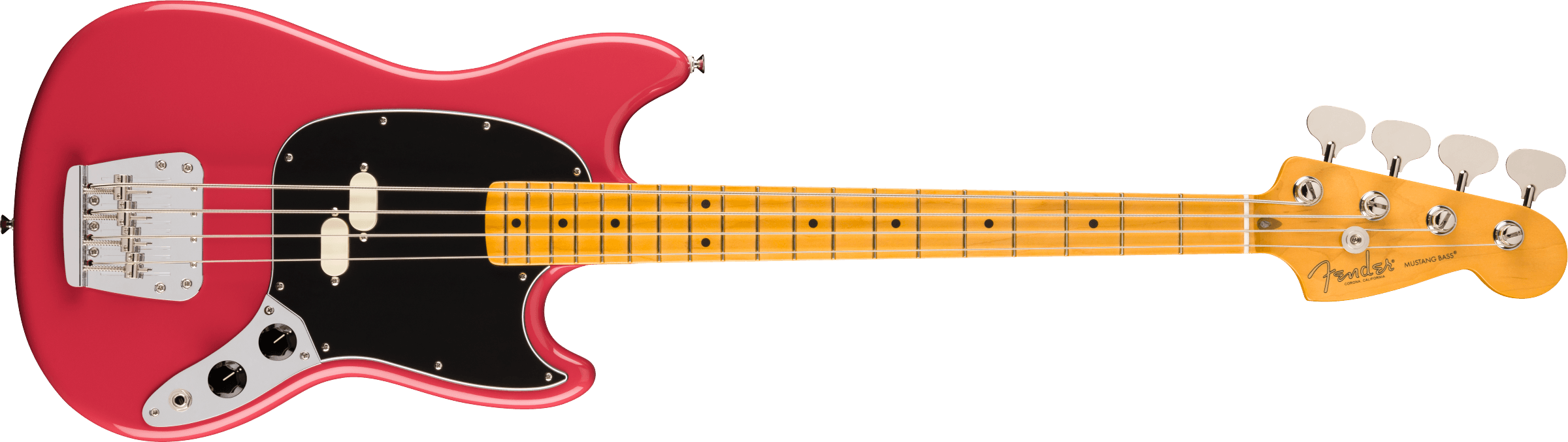 Fender - American Professional Classic Mustang Bass®, Maple Fingerboard, Faded Dakota Red - 019-8652-375