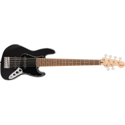 Squier - Affinity Series™ Jazz Bass® VI - Touche Laurel - Black Pickguard - Noir Métallique - 037-8671-565