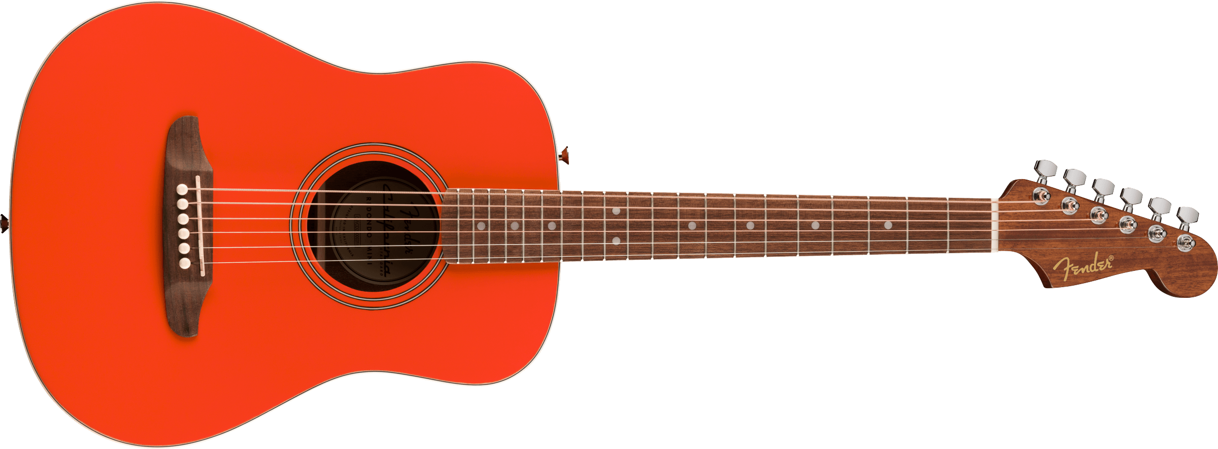 Fender - California Standard Redondo™ Mini with Bag - Spruce Top - Fiesta Red