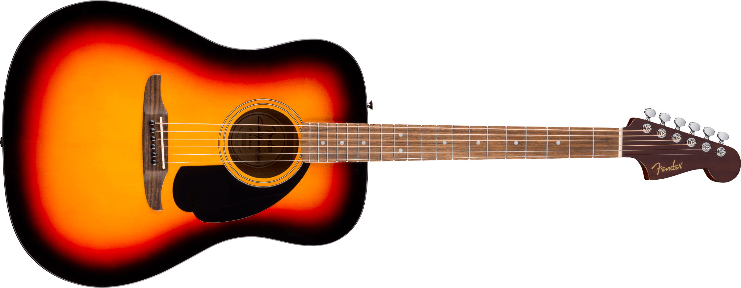 Fender - California Standard Redondo™ - Spruce Top - Black Pickguard - 3-Color Sunburst