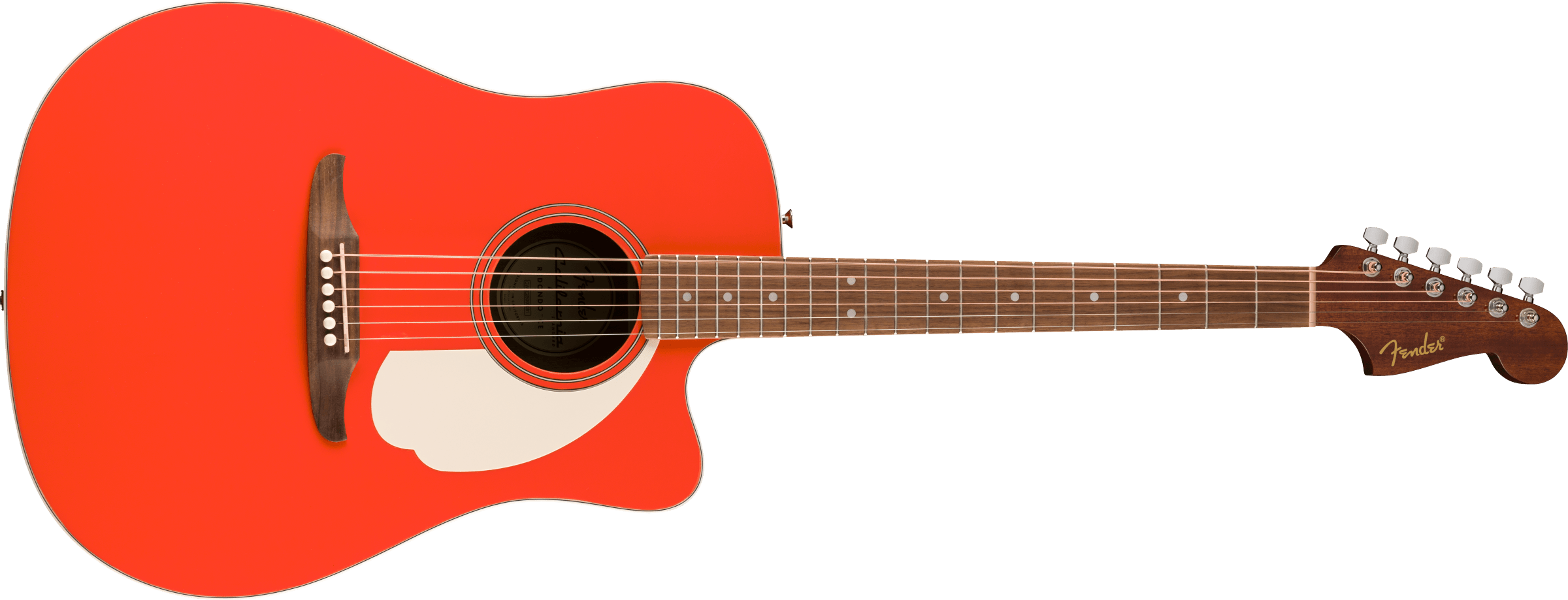 Fender - California Standard Redondo™ CE - Spruce Top - Ivory Pickguard - Fiesta Red