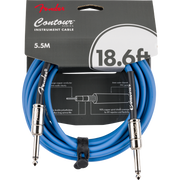 Fender - Contour™ Instrument Cable - Lake Placid Blue - 18.6'