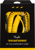 Fender - 30' Coil Cable - Fender x Third Man Hardware - Yellow - 099-0573-029