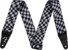 Fender - Wavy Checkerboard Polyester Strap, Gray - 099-0637-248