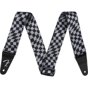 Fender - Wavy Checkerboard Polyester Strap - Gray - 099-0637-248