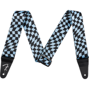 Fender - Wavy Checkerboard Polyester Strap - Blue - 099-0637-262