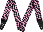 Fender - Wavy Checkerboard Polyester Strap, Pink - 099-0637-270