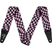 Fender - Wavy Checkerboard Polyester Strap - Pink - 099-0637-270