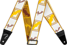 Fender - WeighLess™ Monogram Strap - White/Brown/Yellow - 2" - 099-0686-005