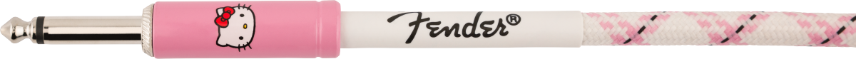 Fender - Fender® x Hello Kitty® White/Pink Woven Cable - 10' - 099-0818-123
