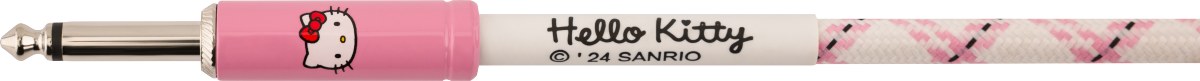 Fender - Fender® x Hello Kitty® White/Pink Woven Cable - 10' - 099-0818-123