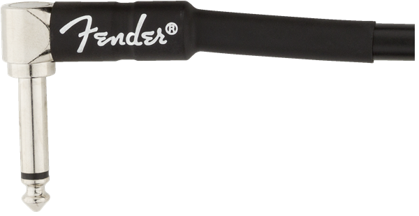 Fender - Professional Series Instrument Cables - Straight/Angle - 25' - Black - 099-0820-060