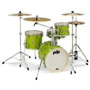 PDP - New Yorker 4-piece Drum Kit Electric Green Sparkle PDNY1604EL