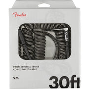 Fender - Professional Series Coil Cable, Tweed, 30' Gray Tweed 099-0823-048