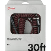 Fender - Professional Series Coil Cable, Tweed, 30' Red 099-0823-054