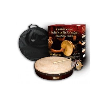 Walton - 18" Classic Bodhran Pack Dark Brown - 10AWAL-P1900-418DB