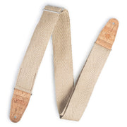 Levy's - Hemp Guitar Strap with Natural Cork Ends – MH8P-NAT