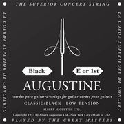 Augustine - Classic/Black – Low Tension Nylon Guitar String (Single String) E (1st)