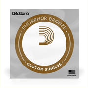 D'Addario - PB039 Phosphor Bronze Wound Acoustic Guitar Single String, .039