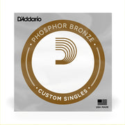 D'Addario - PB052 Phosphor Bronze Wound Acoustic Guitar Single String, .052