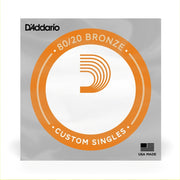 D'Addario - BW034 Bronze Wound Acoustic Guitar Single String - .034