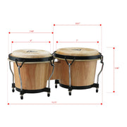 Tycoon - RITMO TB-8 B N Bongos finition naturelle