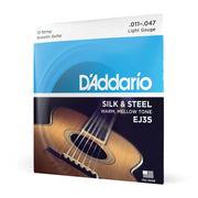 D'Addario - EJ35 Silk & Steel 12-String Folk Guitar Strings - 11-47