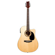 BeaverCreek - BCTD101CE Dreadnought en coupe avec électronique
