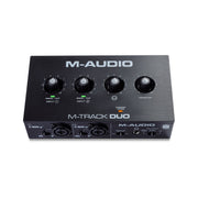 Interface audio USB à 2 canaux M-Track Duo48- KHz avec 2 entrées combo avec préamplis Crystal, et alimentation fantôme