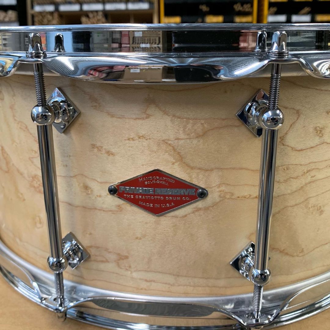 Craviotto - Private Reserve Birdseye Maple Snare 6.5x14 Oil Finish –  Steve's Music Store