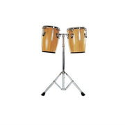 Mano Percussion - Ensemble de Conga Mini Naturel 9'' & 10'' avec Pied MP1690
