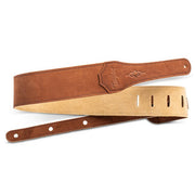 Taylor - Gemstone 2.5'' Sanded Leather Guitar Strap 4103-25 Medium Brown
