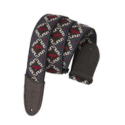 PRS - Jacquard Hootenanny Style 2'' Courroie Oiseaux Bleus, Blancs & Rouges 102510