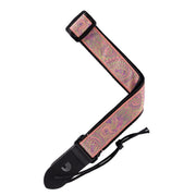 D'Addario Accessories - Jacquard Ukulele Straps, Paisley Pink/Green - 15UKE03
