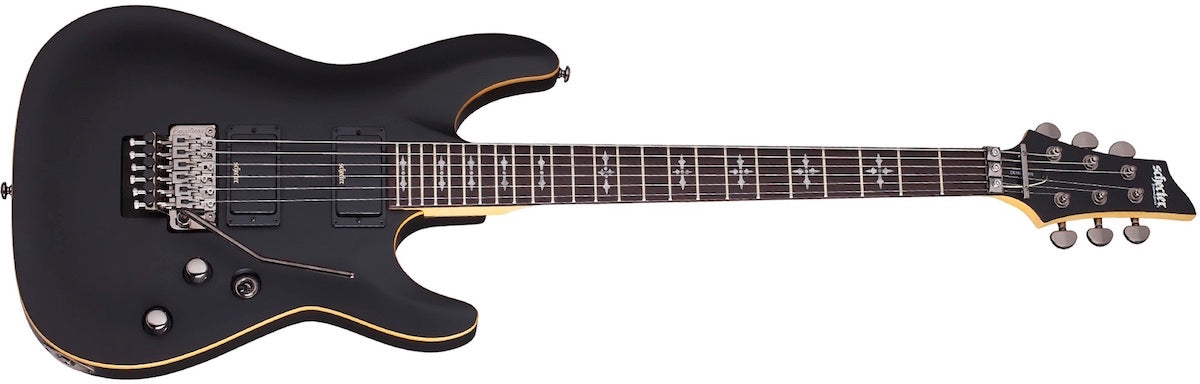 Schecter - Demon-6 FR Aged Black Satin 3661 – Steve's Music Store