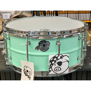Pork Pie - Aluminium Vert Caisse Claire 6.5x14 **Second d'Usine **