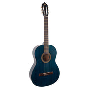 Valencia - Guitare Classique Taille 4/4 Bleu Transparent VC204-TBU