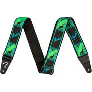 Fender - Neon Monogrammed Strap - Blue and Green - 2" 099-0681-303