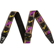 Fender - Neon Monogrammed Strap - Purple and Yellow - 2" 099-0681-306