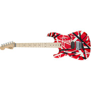 EVH - Striped Series LH R/B/W - Maple Fingerboard - Red - Black and White Stripes 510-7912-503