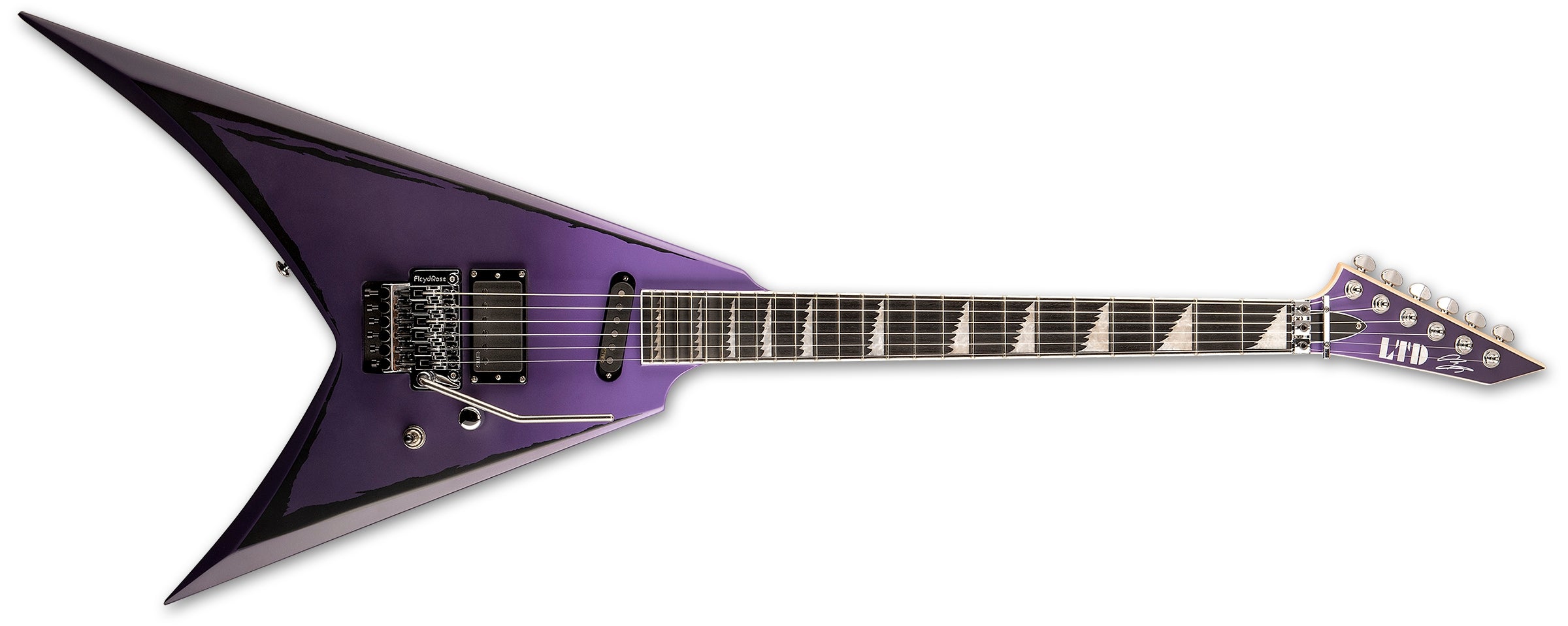 ESP - LTD Alexi Ripped Purple Fade Satin with Ripped Pinstripes – Steve's  Music Store