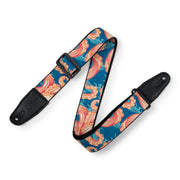 Levy's - 2-Inch Wide Polyester Guitar Strap with Tentacles & Waves Motif MPD2-1173