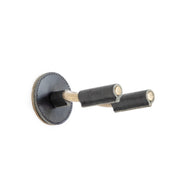 Levy's - Brass Forged Guitar Hanger with Black Leather LVY-FGHNGR-BRBK