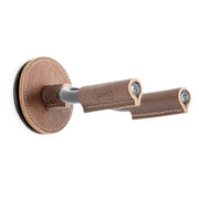 Levy's - Black Forged Guitar Hanger with Brown Leather LVY-FGHNGR-BKBN