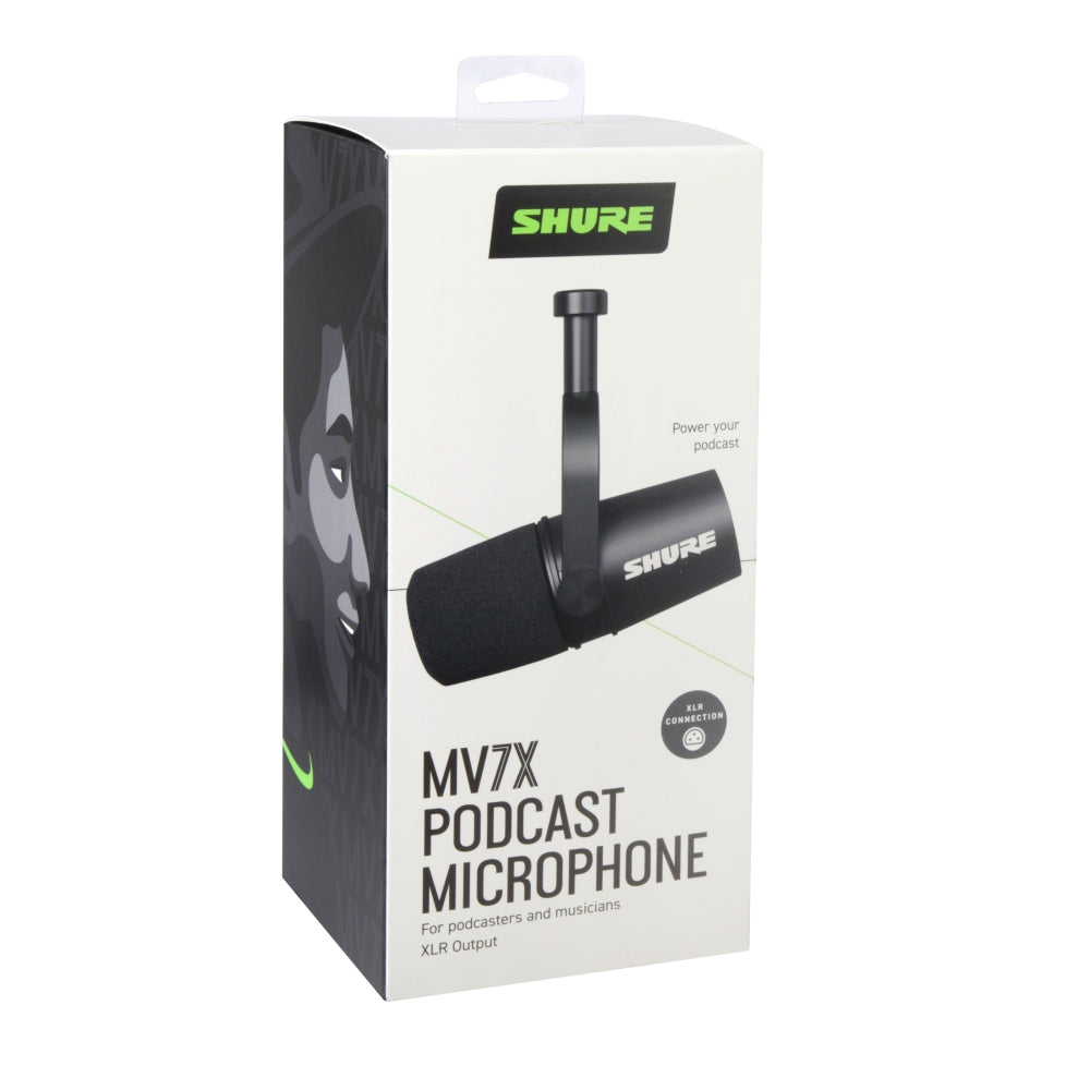 Shure - MV7X XLR Podcast & Recording Microphone – stevesmusic-online