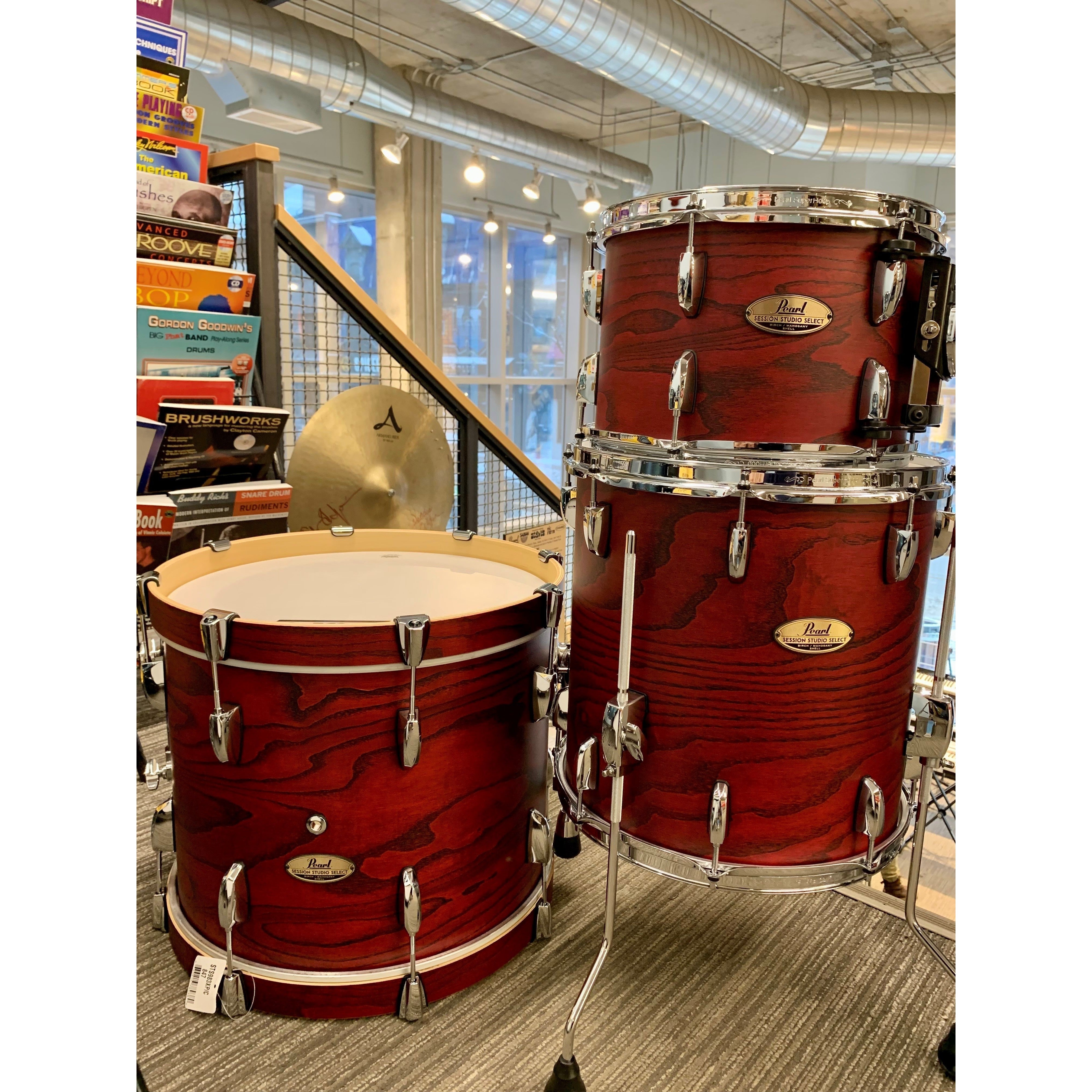 Pearl - Session Studio Select 3-Piece Shell Pack Scarlet Ash