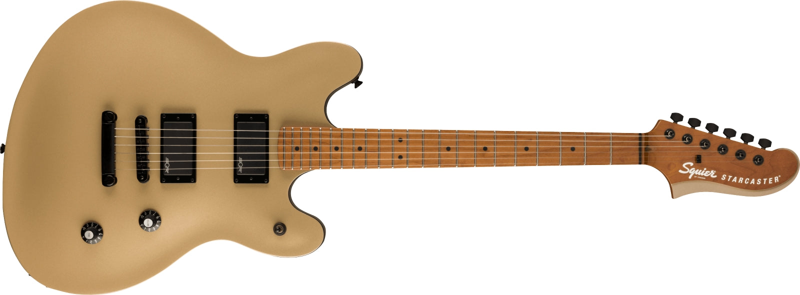Squier - Contemporary Active Starcaster® - Roasted Maple Fingerboard -  Shoreline Gold 037-0471-544