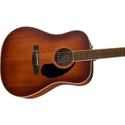 Fender - PD-220E Dreadnought - All Mahogany - Ovangkol Fingerboard - Aged Cognac Burst 097-0310-337